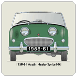 Austin Healey Sprite MkI 1958-61 Coaster 2